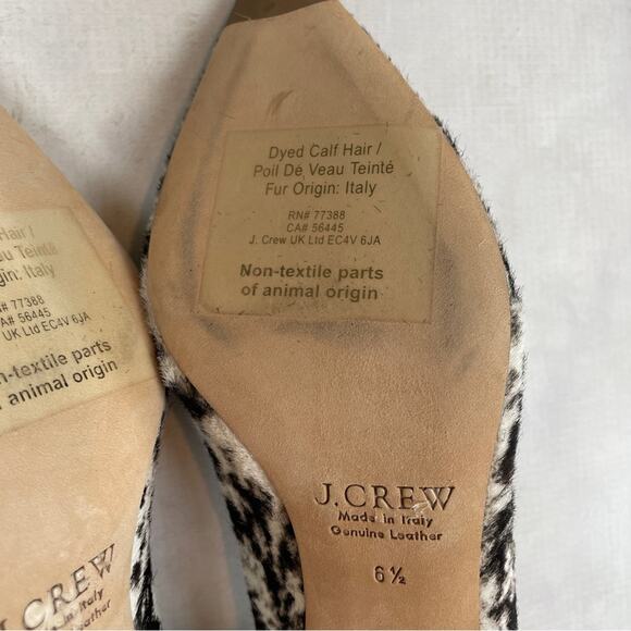 J. Crew Collection Dulci Spotted Fur Kitten Heel Pumps - Picture 9 of 11